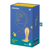 Satisfyer Intensity Plug Vibrator Gold Bluetooth Rechargeable Waterproof Butt Plugs - Vibrating